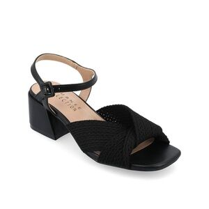 Journee Collection “Zerlina” Black Women's Sandals